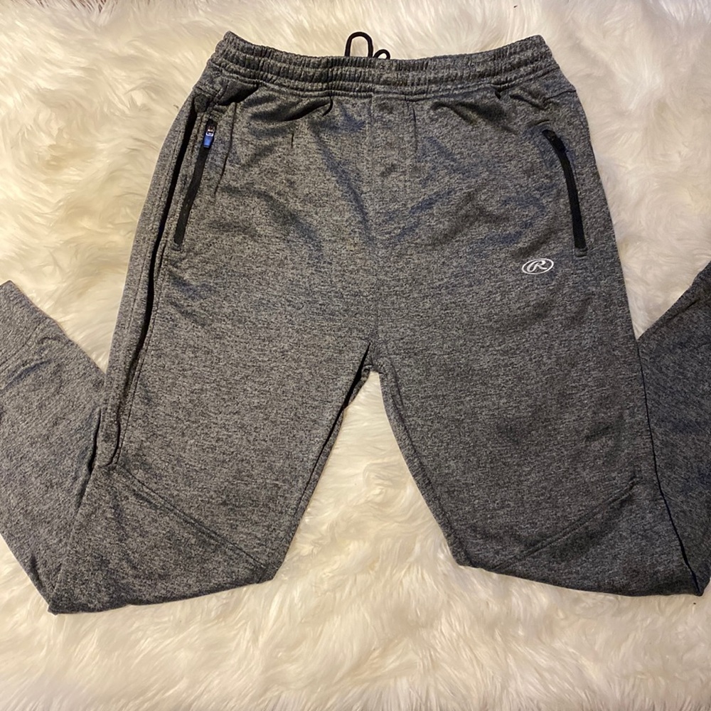 Rawlings Mens jogger sweat pant Size Large Gray